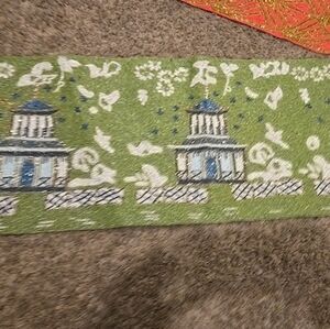 The World Traveler Collection Beaded Centerpiece Table Runner 13x36 Lined